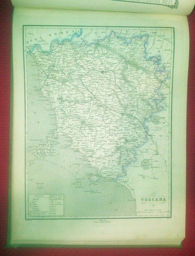 ATLANTE DI GEOGRAFIA UNIVERSALE Naymiller Allodi 1865? Pagnoni libro carte …