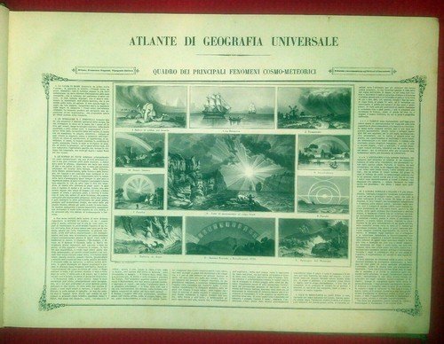 ATLANTE DI GEOGRAFIA UNIVERSALE Naymiller Allodi 1865? Pagnoni libro carte …