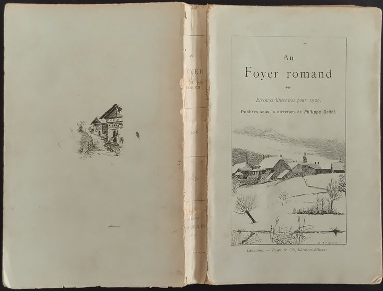 AU FOYER ROMAND etrennes litteraires di Philippe Godet 1906 Payot …