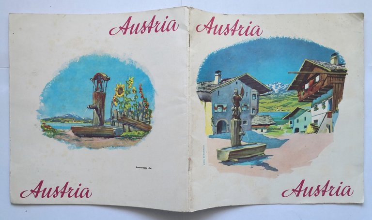 AUSTRIA di Axel Bergmann 1959 Osterreichische Depliant Brochure Pubblicitario
