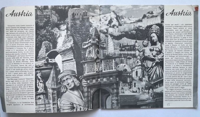 AUSTRIA di Axel Bergmann 1959 Osterreichische Depliant Brochure Pubblicitario