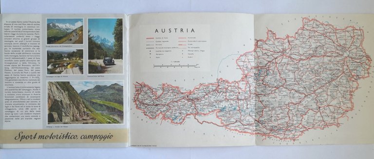 AUSTRIA di Axel Bergmann 1959 Osterreichische Depliant Brochure Pubblicitario