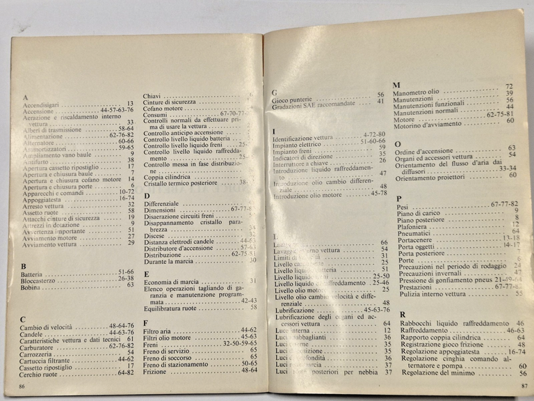 AUTOBIANCHI A112 1981 Lancia Uso e manutenzione Libretto automobile | Immagine Gallery 4