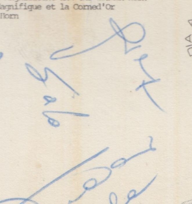 AUTOGRAFI CALCIATORI NAZIONALE ITALIANA 1972 1973 Zoff Mazzola Riva Chinaglia