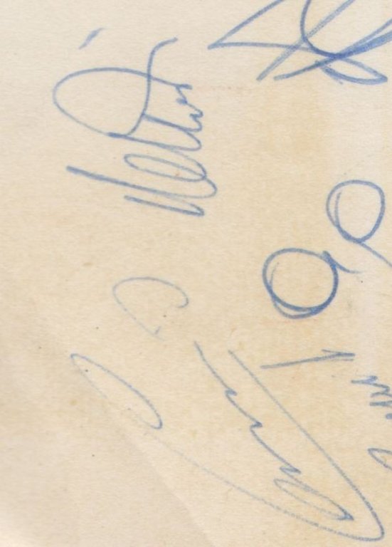 AUTOGRAFI CALCIATORI NAZIONALE ITALIANA 1972 1973 Zoff Mazzola Riva Chinaglia