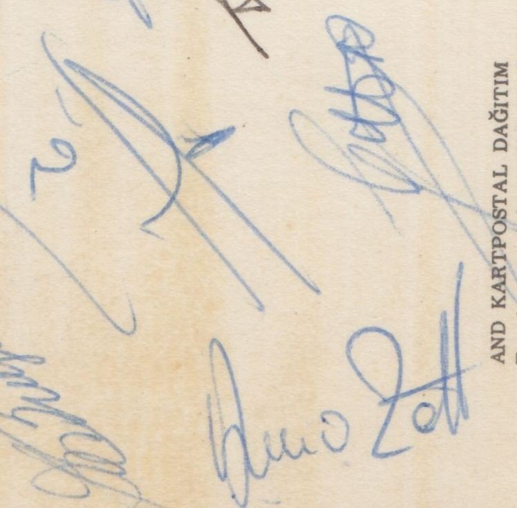 AUTOGRAFI CALCIATORI NAZIONALE ITALIANA 1972 1973 Zoff Mazzola Riva Chinaglia