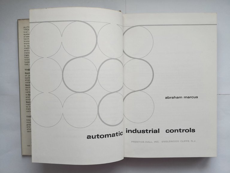 AUTOMATIC INDUSTRIAL CONTROLS di Abraham Marcus 1966 Prentice Hall Libro …