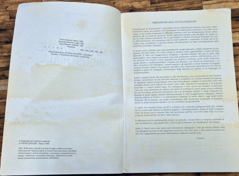 AUTOMAZIONE INDUSTRIALE di Luigi Rossi Nuova Edizione 1988 Di Piero … | Immagine Gallery 4