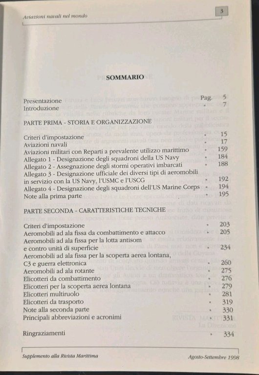 AVIAZIONI NAVALI NEL MONDO di Fatutta e Peruzzi 1998 Rivista …