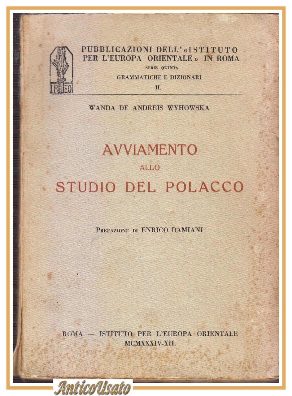 AVVIAMENTO ALLO STUDIO DEL POLACCO di Wanda De Andreis Wyhowska …