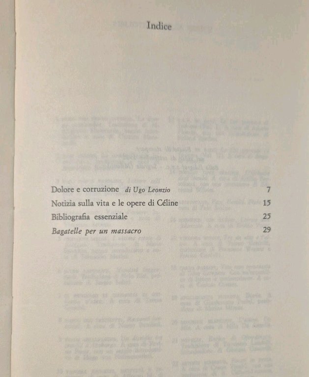 BAGATELLE PER UN MASSACRO di Louis Ferdinand Celine 1981 Guanda …