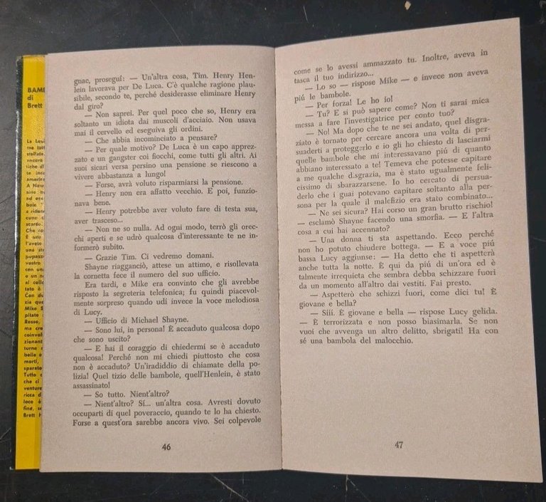 BAMBOLE E MORTE di Brett Halliday 1961 Edizioni Giumar gialli …