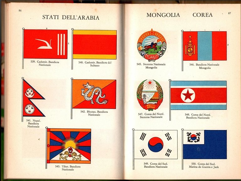 BANDIERE DI TUTTO IL MONDO Preben Kannik 1963? editrice SAIE …