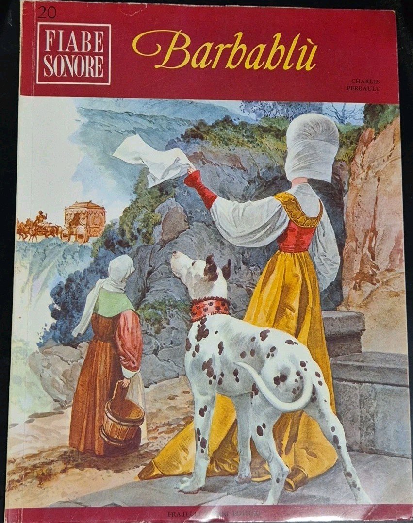 BARBABLÙ di Charles Perrault FIABE SONORE Fabbri libro + DISCO …