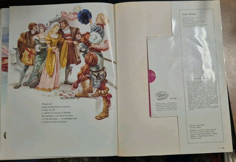 BARBABLÙ di Charles Perrault FIABE SONORE Fabbri libro + DISCO …