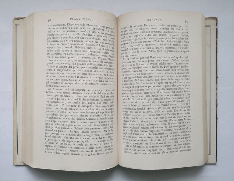 BARBARA di Franz Werfel 1952 Mondadori libro grandi narratori romanzo