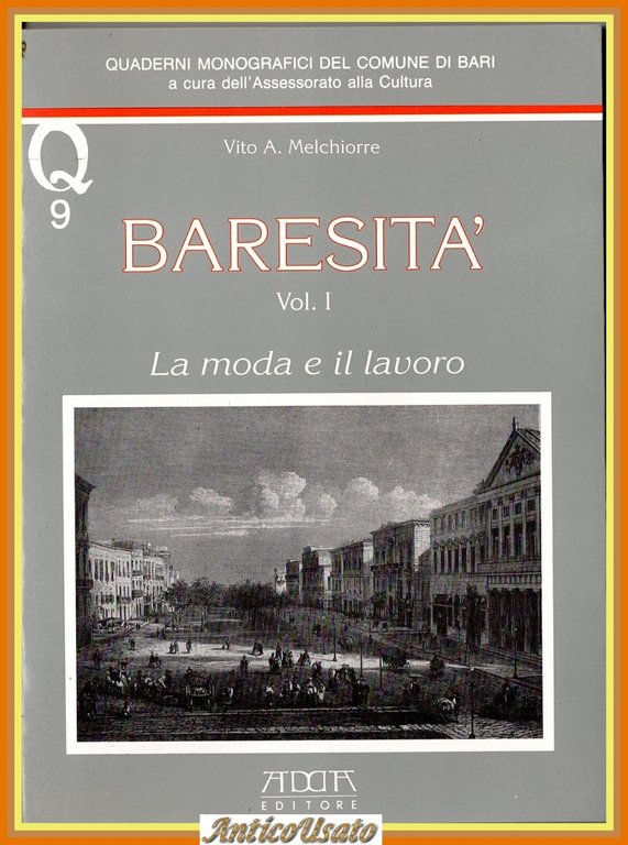 BARESITÀ di Vito A Melchiore 2 volumi 1992 ADDA Libro …