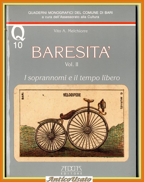 BARESITÀ di Vito A Melchiore 2 volumi 1992 ADDA Libro …