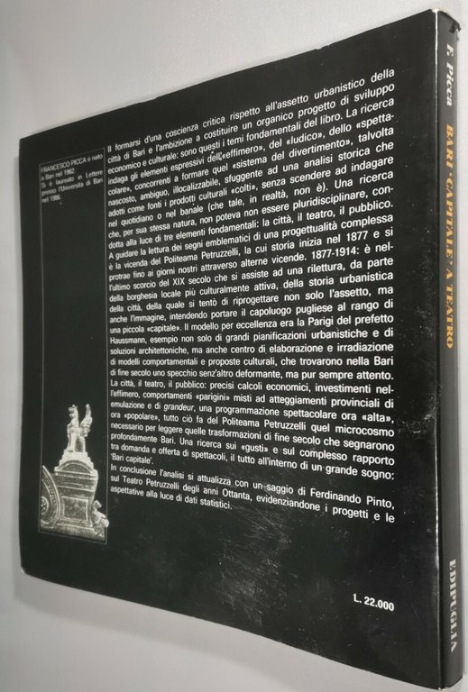 BARI CAPITALE A TEATRO Politeama Petruzzelli 1877 1914 di Francesco …