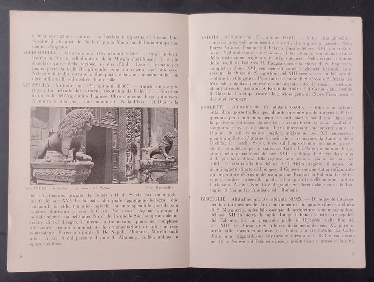 BARI E LA SUA PROVINCIA GUIDA TURISTICA Ente provinciale per …