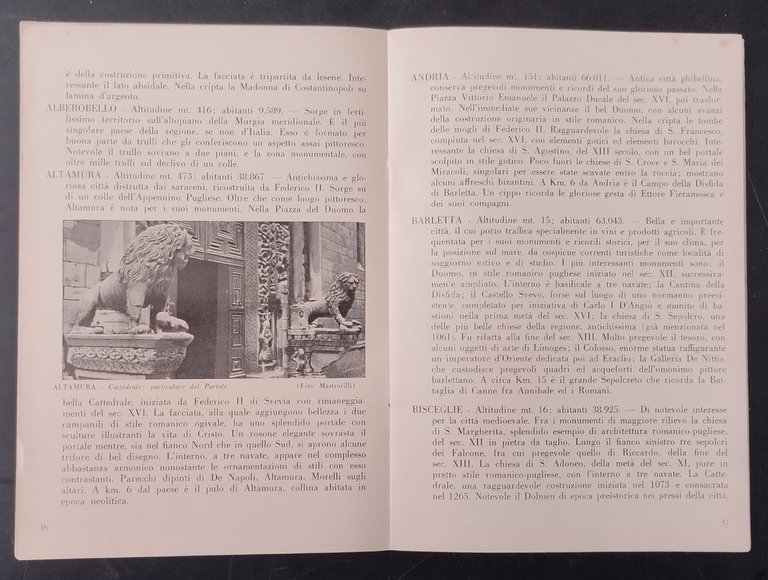 BARI E LA SUA PROVINCIA GUIDA TURISTICA Ente provinciale per …