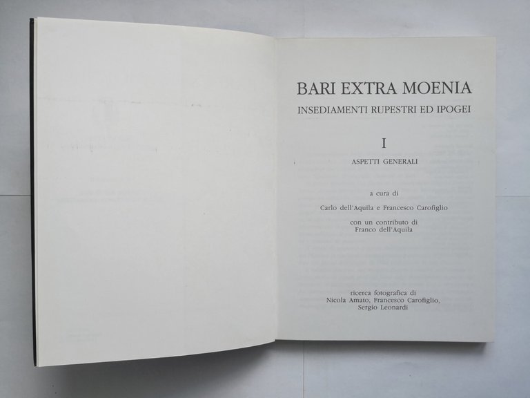 BARI EXTRA MOENIA insediamenti rupestri e ipogei quaderno 2 1985 …