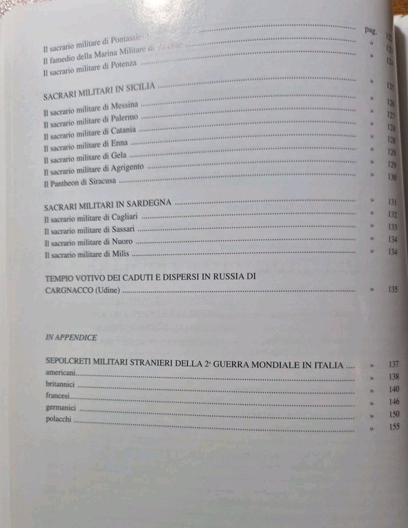 BARI MONTE LUNGO ED ALTRI IN ITALIA sacrari militari II …