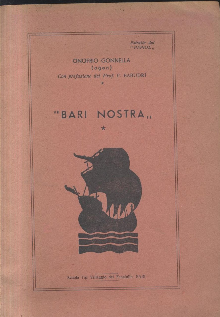 BARI NOSTRA di Onofrio Gonnella versi in dialetto barese libro …