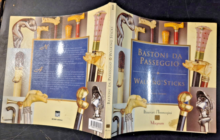 BASTONI DA PASSEGGIO Walking Sticks di Alfredo Lamberti 1994 Be …