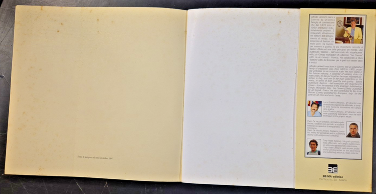 BASTONI DA PASSEGGIO Walking Sticks di Alfredo Lamberti 1994 Be …