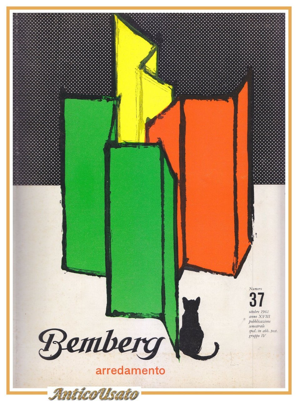 BEMBERG ARREDAMENTO catalogo 37 ottobre 1961 vintage design anni '60 …