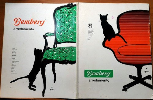 BEMBERG ARREDAMENTO catalogo 39 settembre 1962 vintage design anni '60 …
