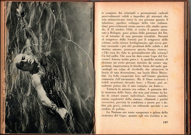 BENITO MUSSOLINI di Giorgio Pini 1941 Cappelli Libro fascismo duce