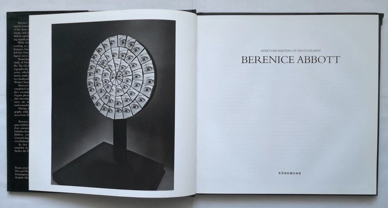 BERENICE ABBOTT 1997 Konemann aperture masters of Photography Libro fotografie