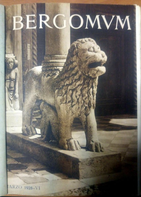 BERGOMUM rivista di Bergamo 10 numeri marzo dicembre 1928 attività comunale arte