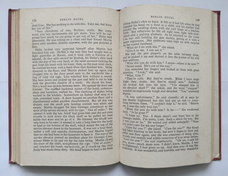 BERLIN HOTEL di Vicki Baum 1944 Michael Joseph libro romanzo