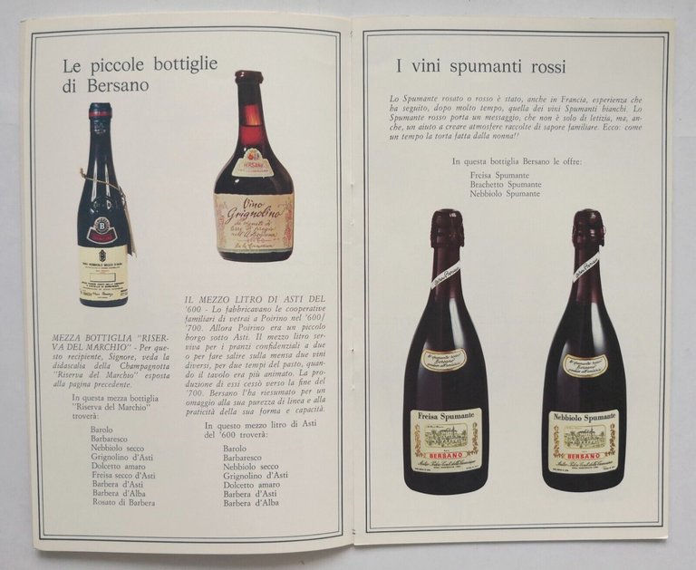 BERSANO propone l'avventura di una sceLTa fra i migliori vini …