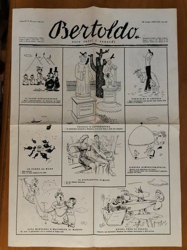BERTOLDO giornale umoristico anno IV numero 34 30 giugno 1939 …