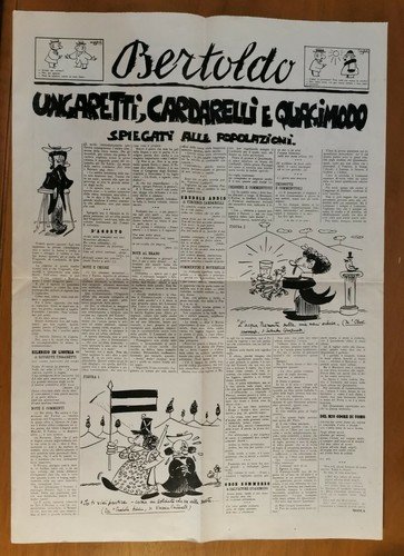 BERTOLDO giornale umoristico anno IV numero 34 30 giugno 1939 …