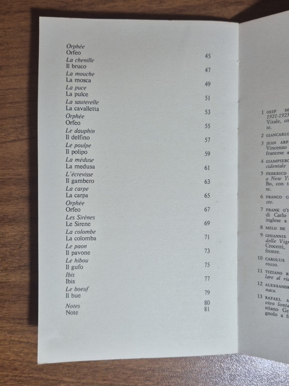 BESTIARIO di Guillaume Apollinaire 1983 Guanda quaderni della Fenice Libro