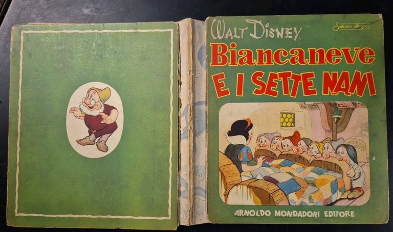 BIANCANEVE E I SETTE NANI di Walt Disney 1949 Mondadori …