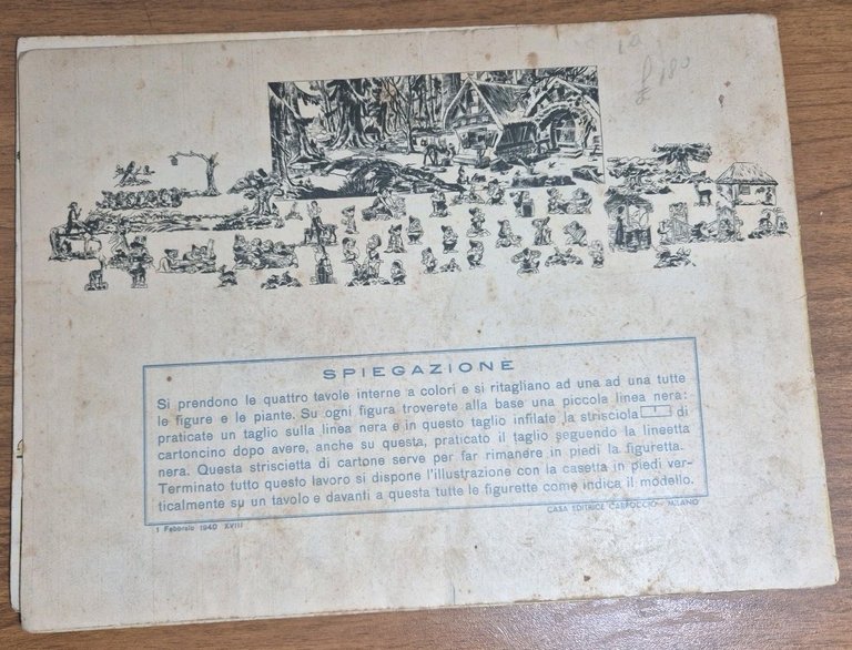 BIANCANEVE E I SETTE NANI di Walt Disney Albo Carroccio …