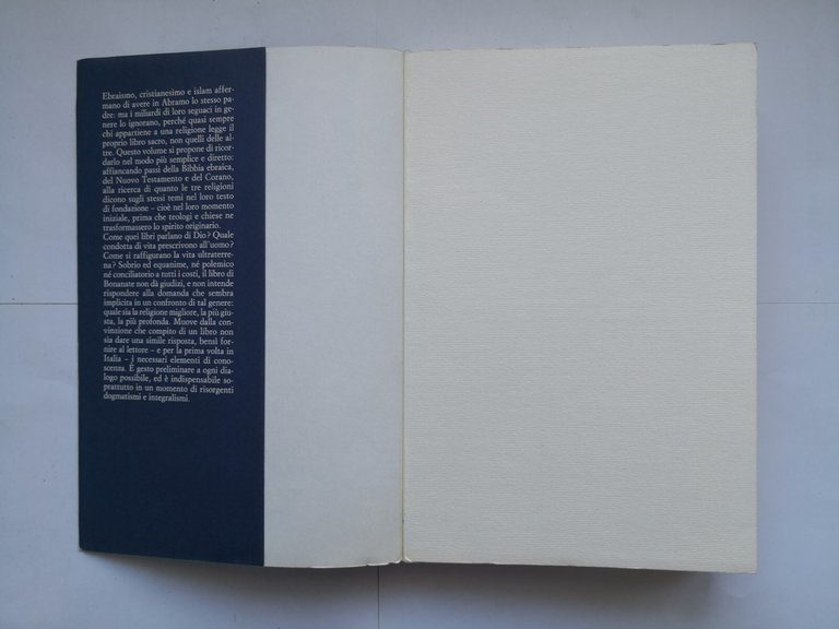 BIBBIA E CORANO di Ugo Bonanate 1995 Bollati Boringhieri libro …