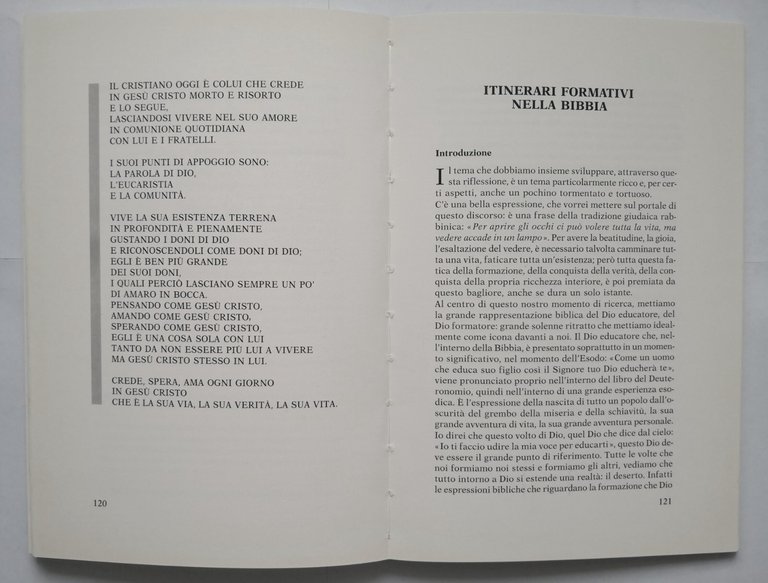 BIBBIA ITINERARI DI FEDE Andrea Fontana 1990 Edizioni Paoline Libro