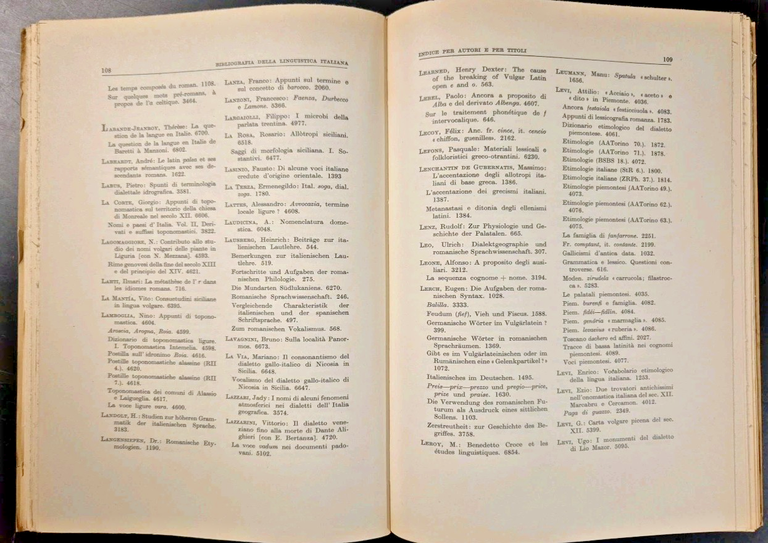 BIBLIOGRAFIA DELLA LINGUISTICA ITALIANA volume 3 di Robert Hall 1976 …