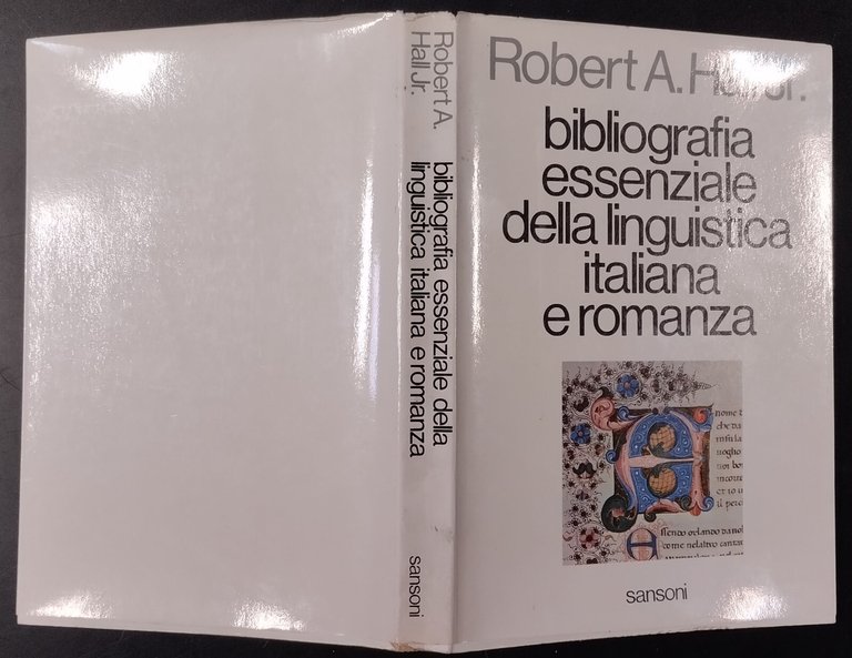 BIBLIOGRAFIA ESSENZIALE DELLA LINGUISTICA ITALIANA E ROMANZA di Hall 1973 …