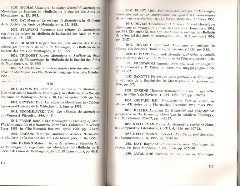 BIBLIOGRAFIA MONTAIGNANA di Pasquale Morabito 1974 università Messina Libro