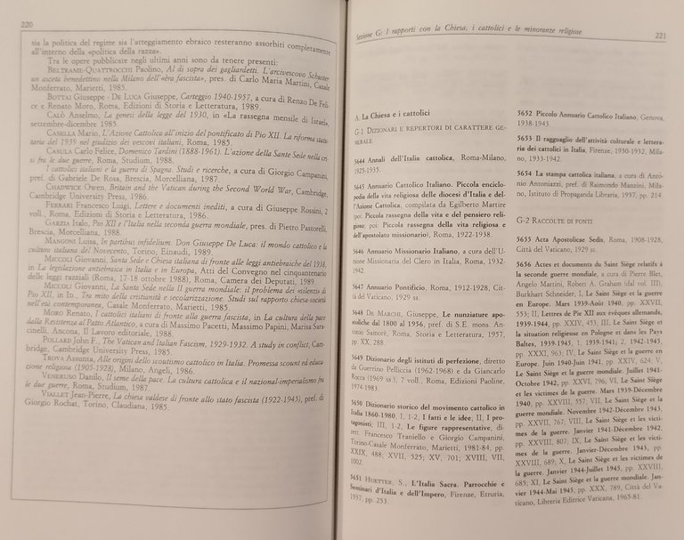 BIBLIOGRAFIA ORIENTATIVA DEL FASCISMO di Renzo De Felice 1991 Bonacci …