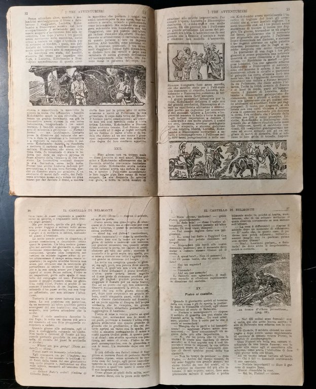 BIBLIOTECA DELL'ILLUSTRAZIONE DEI PICCOLI primi 9 numeri giornale ragazzi antico