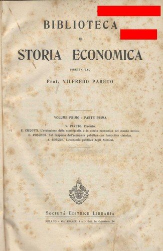BIBLIOTECA DI STORIA ECONOMICA Vilfredo Pareto COMPLETA 6 voumi in …
